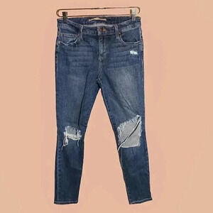 Joe’s Medium Wash Ripped Denim Blue‎ Jeans Size 28W